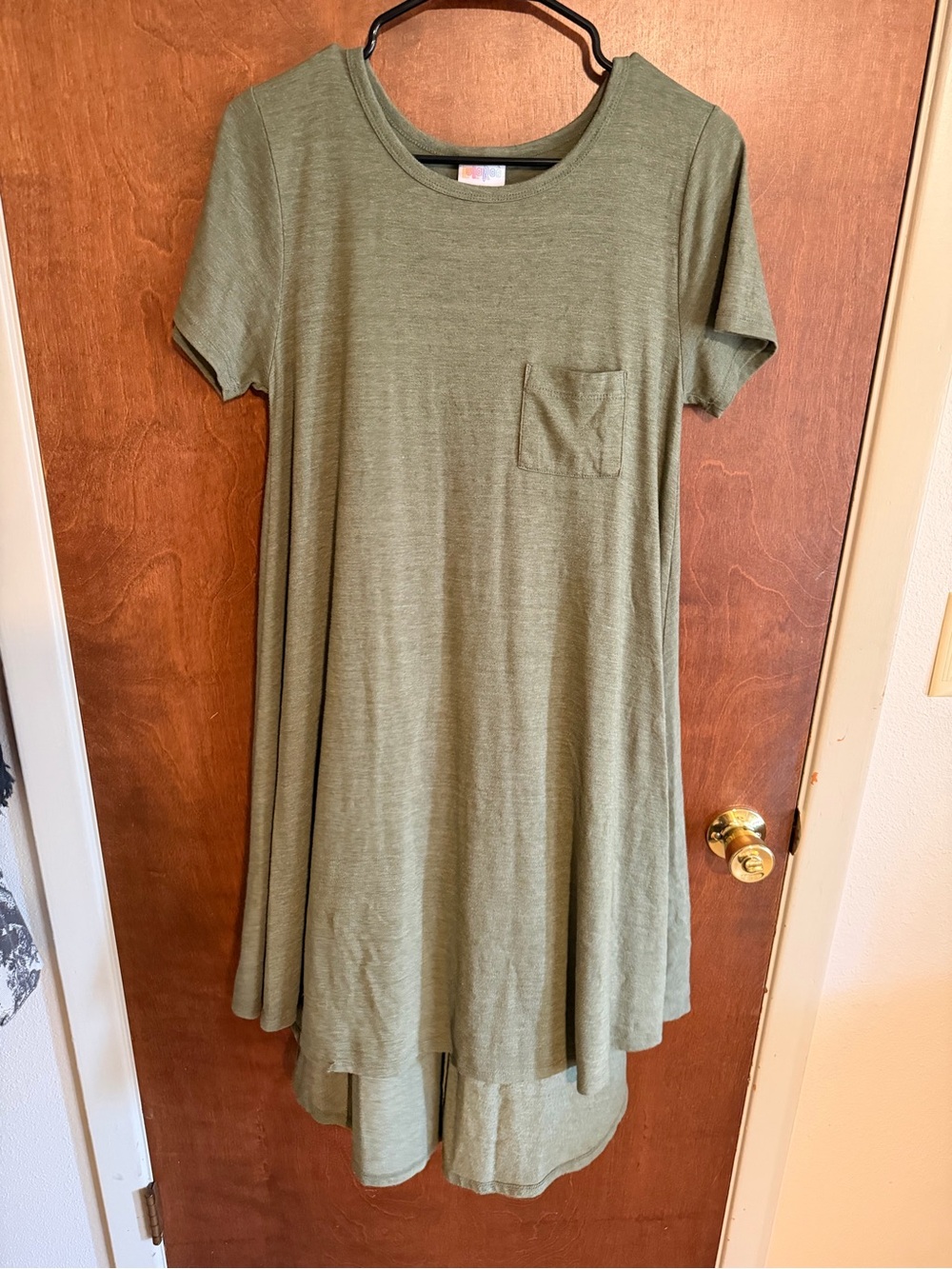 ✨ 2/$25 or 3/$30 SALE - Lularoe Carly green Swing Dress with Pocket